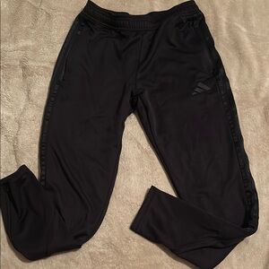 Adidas Black Sweatpants with Tapered Ankles